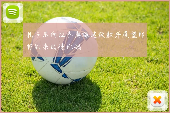 扎卡尼向拉齐奥球迷致歉并展望即将到来的德比战